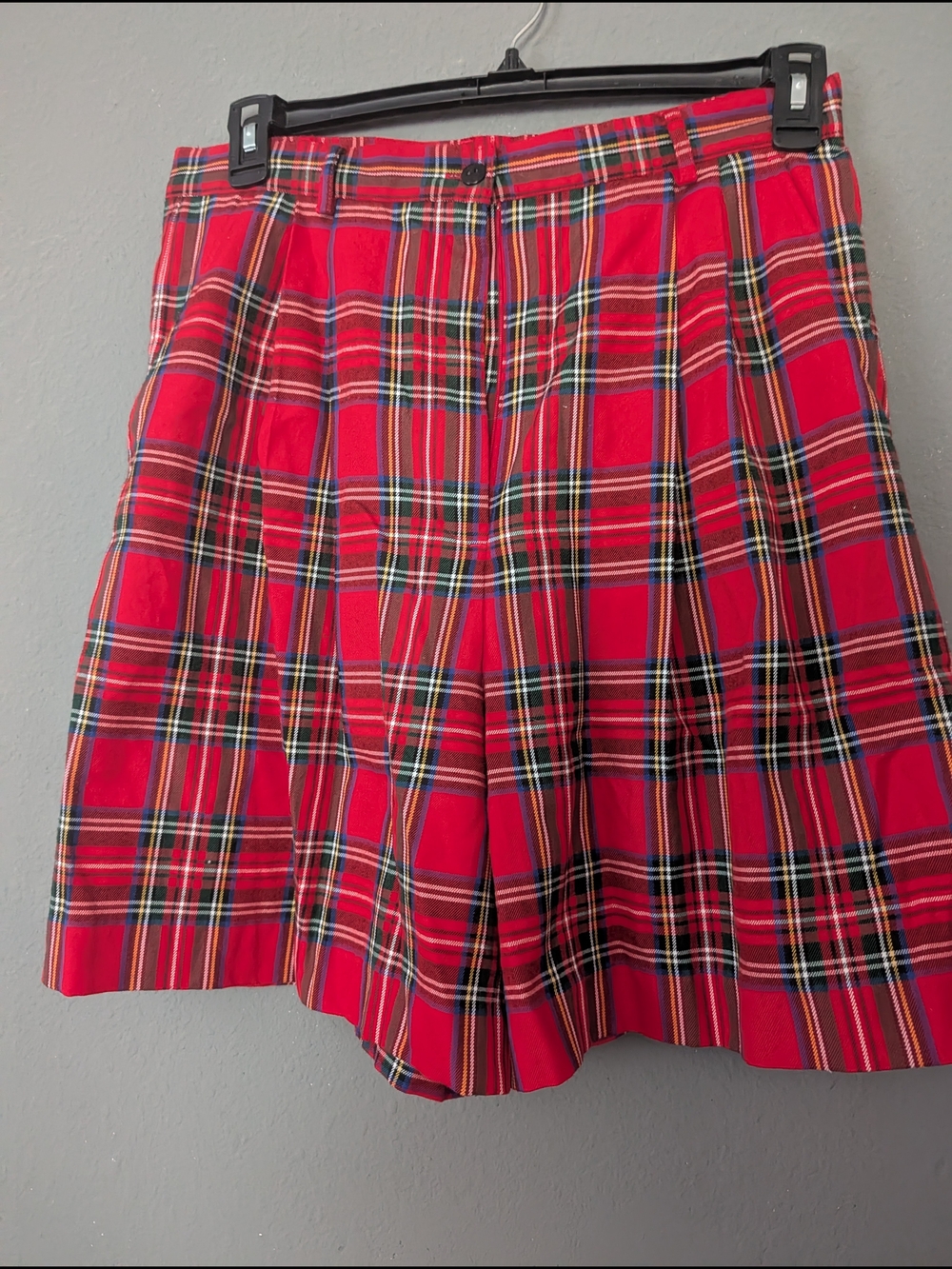 Westbound Red Tartan Pleated Skirt